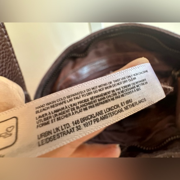 NWT Free People Wade Leather Sling Bag Cognac Brown Crossbody - Picture 11 of 11